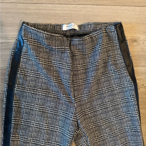 Bailey 44 Black and White Plaid Cropped Pants from Revolve - Picture 3 of 6
